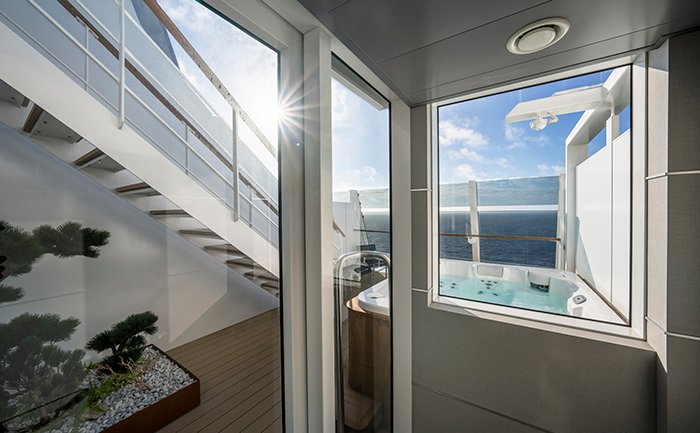 MSC Yacht Club Duplex Suite with whirlpool| MSC Cruises