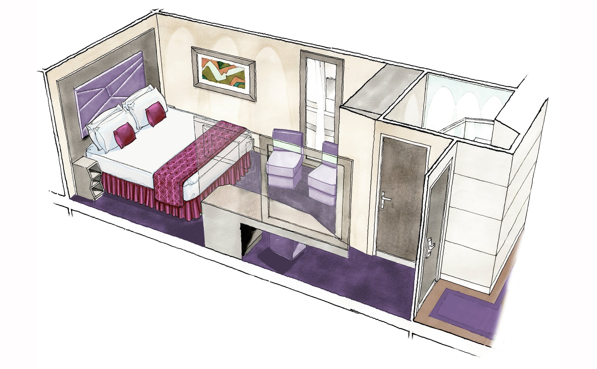 MSC Seaview Cabin: Interior 10 3d MSC Seaview Cabin: Interior 10 3d