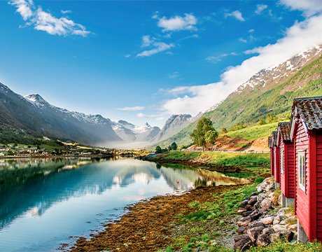 Cruises in Northern Europe, Briksdalsbreen, Olden, Norway