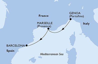 Italia, Francia, España