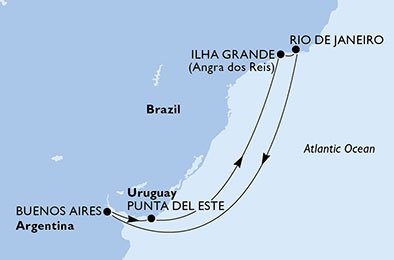 Brasil, Argentina, Uruguay