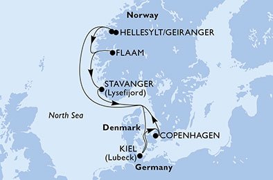 Dinamarca, Noruega, Alemania