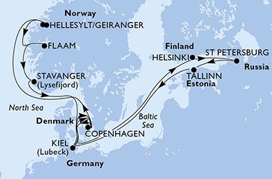 Dinamarca, Noruega, Alemania, Finlandia, Rusia, Estonia