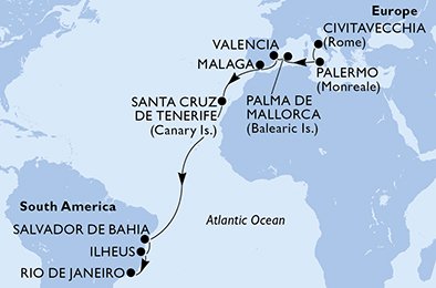 Italia, España, Brasil
