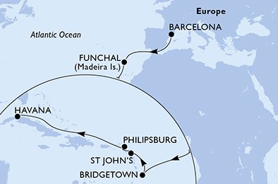 España, Portugal, Barbados, Antigua y Barbuda, St. Maarten, Cuba