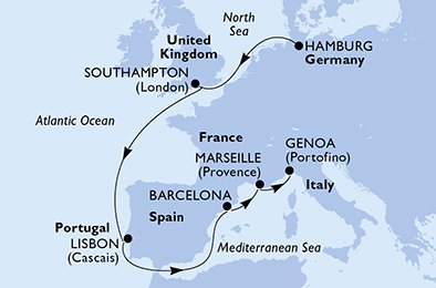 Alemania, Reino Unido, Portugal, España, Francia, Italia
