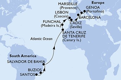 Brasil, España, Portugal, Francia, Italia