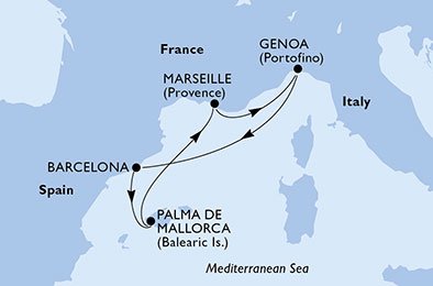 Francia, Italia, España