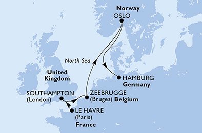 Francia, Reino Unido, Bélgica, Noruega, Alemania