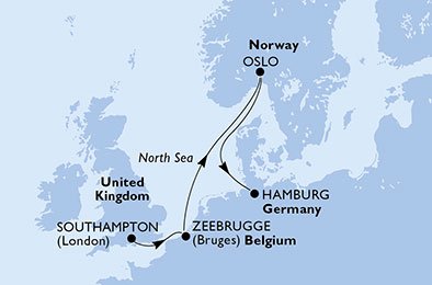 Reino Unido, Bélgica, Noruega, Alemania