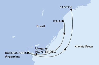 Brasil, Uruguay, Argentina