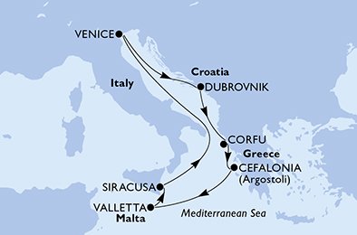 Malta, Italia, Croacia, Grecia